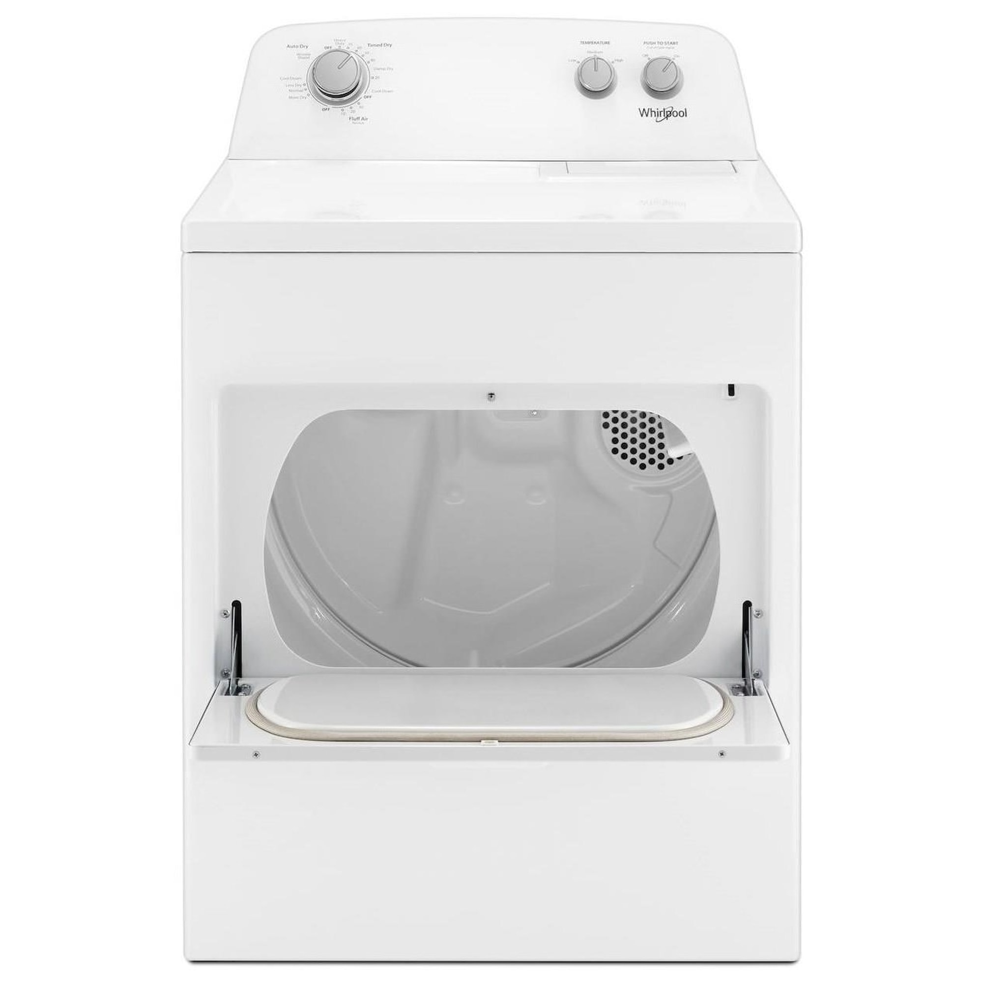 Whirlpool WGD4850HW 7.0 cu. ft. Top Load Gas Dryer with AutoDry™ Drying